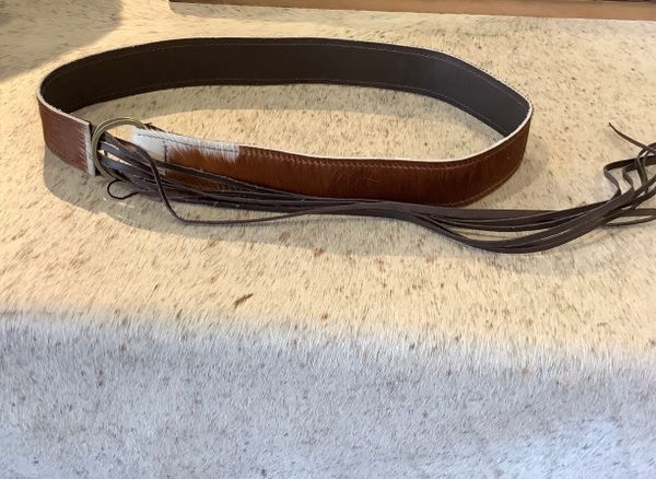 Brown And White Hide Belt