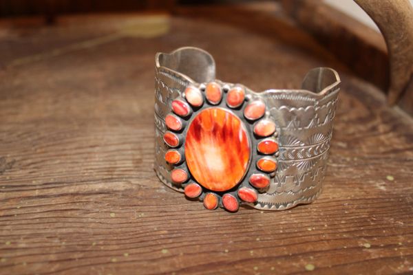 CLEARANCE Spiny Oyster Silver Cuff