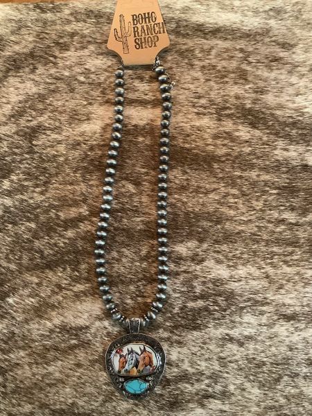 Western Horse Necklace