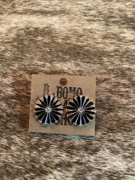 Concho Stud Post Earrings