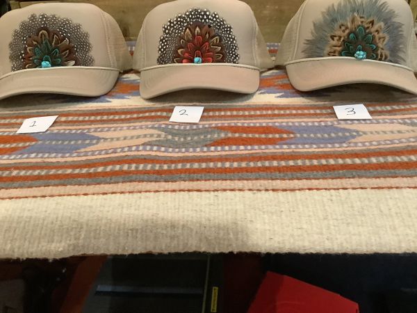 Feathers Khaki Trucker Hat