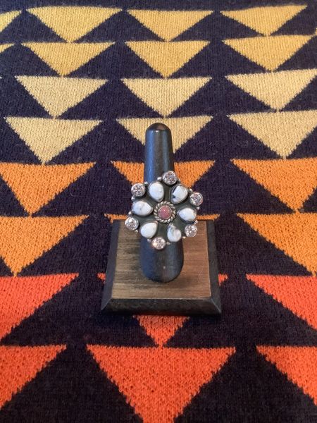 White Buffalo Sparkle Ring