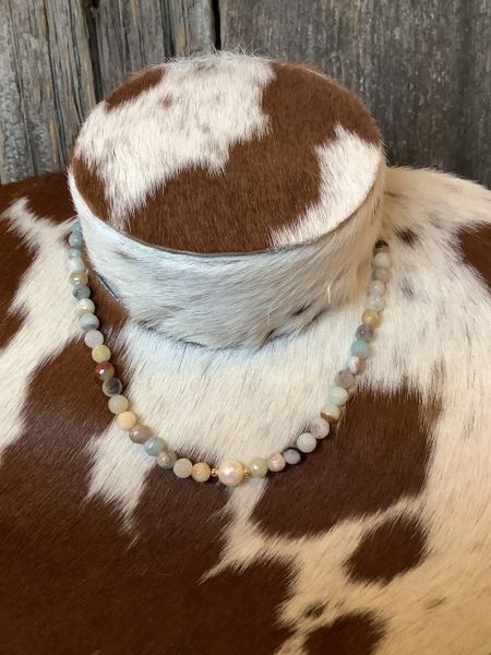 Amazonite &Pearl Necklace
