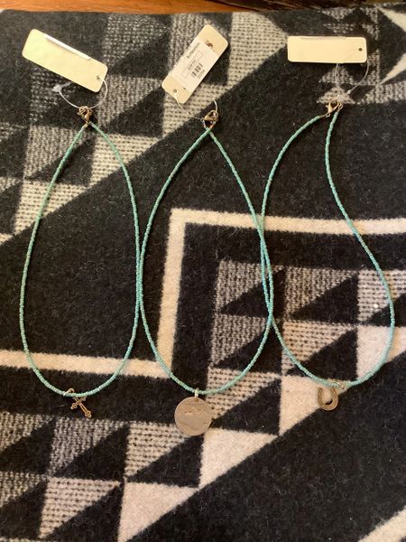 Turquoise Seed Bead Necklace