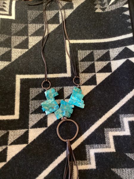 Jasper Slab Necklace