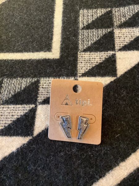 Thunder Bolt Stud Earrings