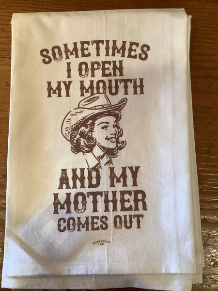 Sometimes I Open Tea Towel