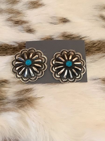 Navajo Concho Earrings