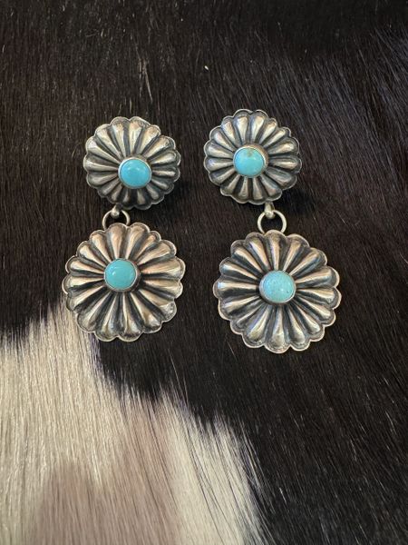 Concho Drop Earrings