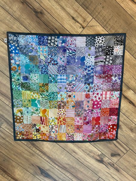 Rainbow Patchwork Shorty Wild Rag