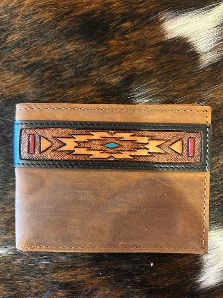 Aztec Bifold Leather Wallet