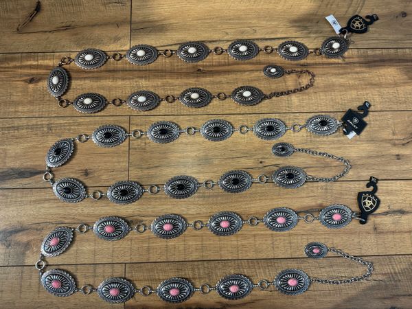 Oval Concho Chain Belt