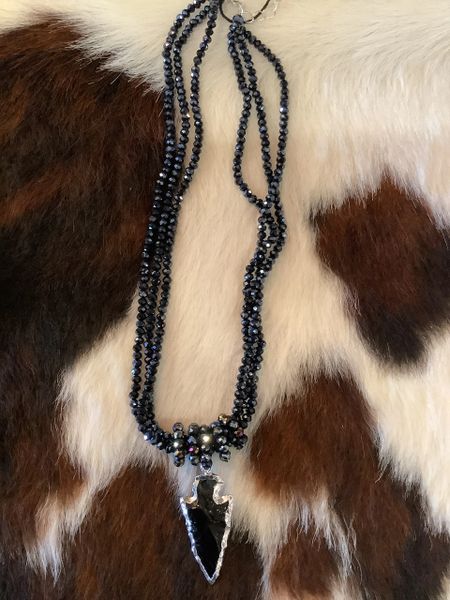 Multi Strand Crystal Necklace