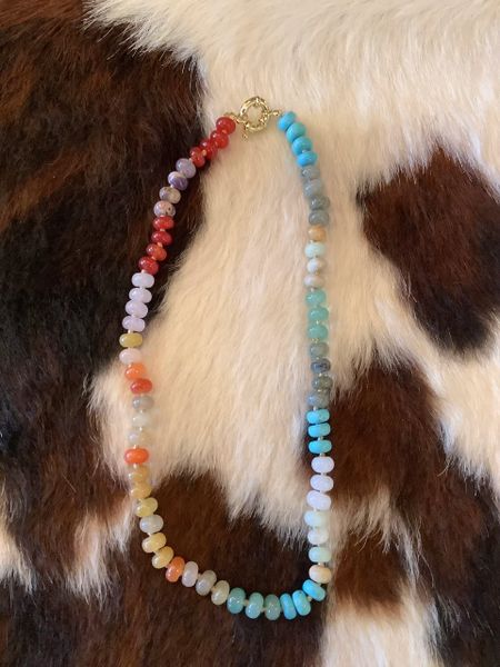 Rainbow Beaded Necklace