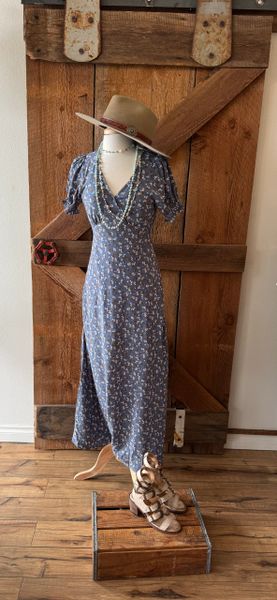 Floral V-Neck Maxi Dress