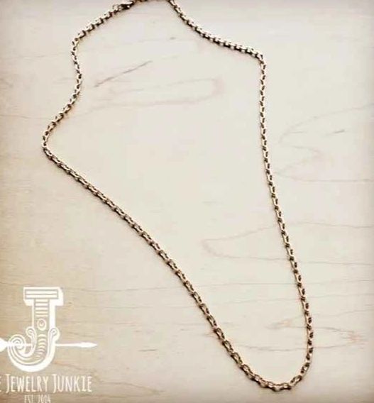 Matte Gold Chain Necklace