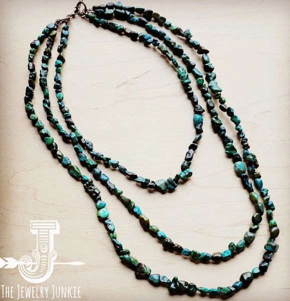Genuine Turquoise Layered Necklace