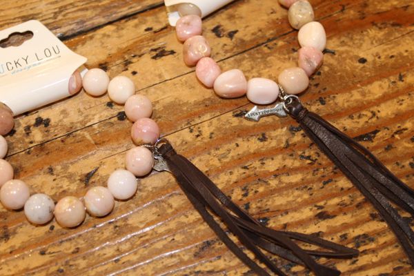 CLEARANCE Blush Opal stackable Bracelet