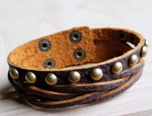 Multi Strand Leather Bracelet