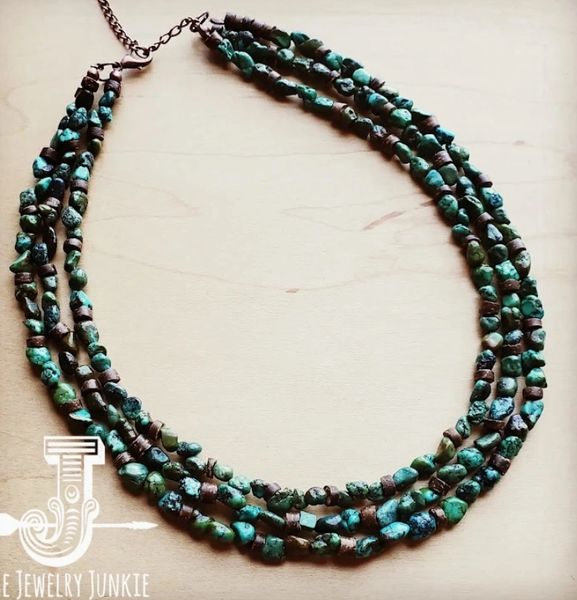 Triple Strand Turquoise Necklace