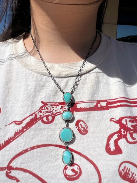 4 Stone Turquoise Necklace