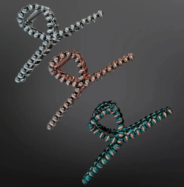 Western Navajo Pearl Hair Clips