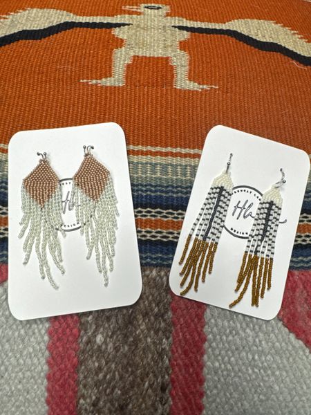 Illusion/minimalist Beaded Earrings