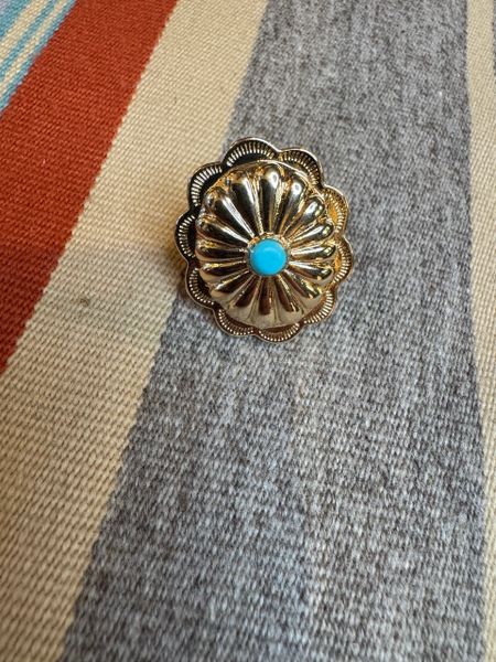 Gold with Turquoise Ring