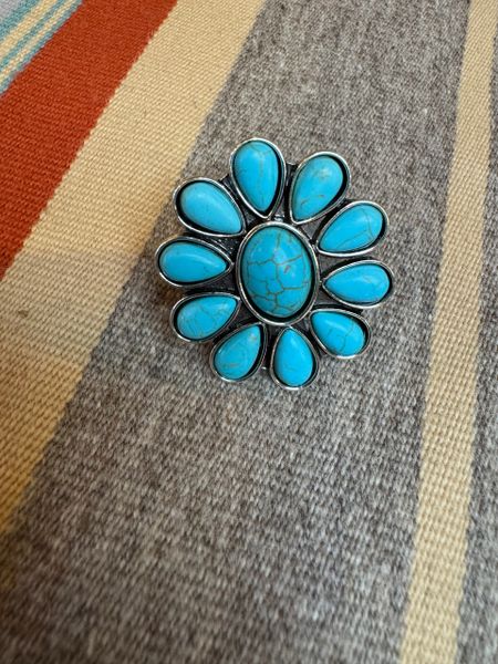 Adjustable Turquoise Ring