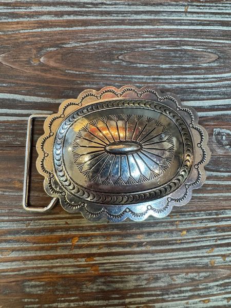Western Silver Belt Buckle