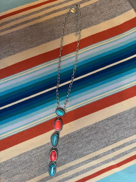 Turquoise & Spiny Oyster Necklace