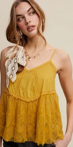 Lemon Grass Lace Top
