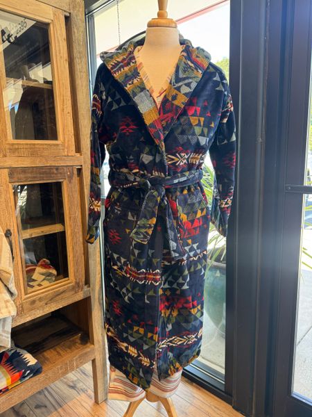 Autumn Birch Navy Robe