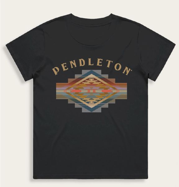Black Pendleton Serape Graphic Tee