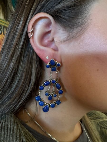 Lapis Chandelier Earrings