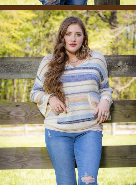 Houston Striped Hoody Sweater