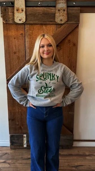 Spunky Crewneck Gray/Green