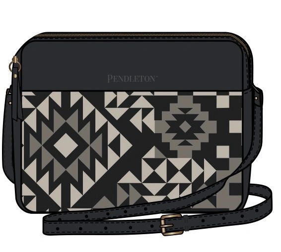 Pendleton Blue Ridge Black Midi Crossbody