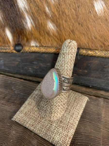 Pearl Druzy Ring
