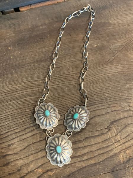 Triple Concho Necklace