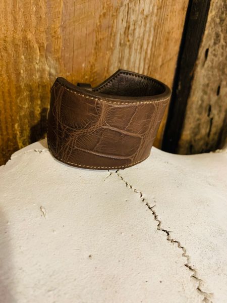 Chocolate Alligator Cuff