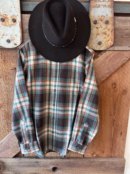 Lodge Shirt Brown/Aqua