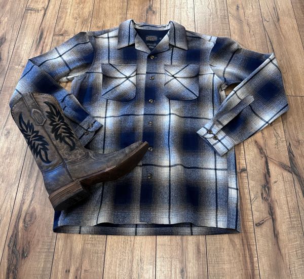 Tall Board Shirt Long Sleeve Grey/Brown