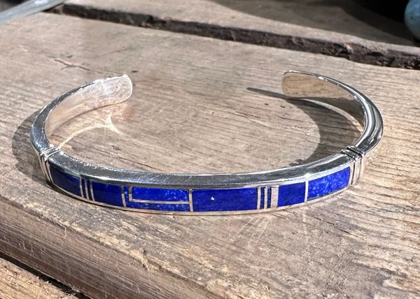 Lapis Cuff w/Sterling Silver