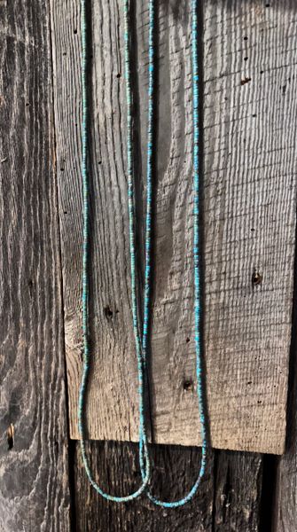 Long Turquoise Bead Necklace