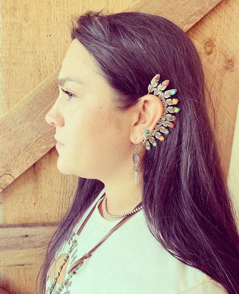 Headdress Ear Piece with Stone