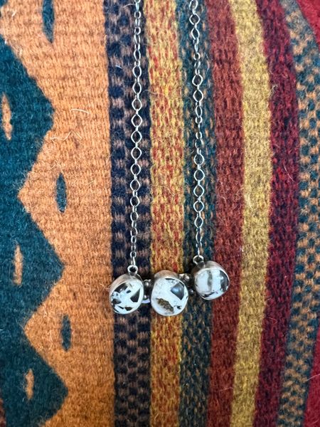 3 Oval Stone Necklace