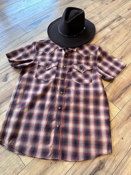 CLEARANCE Short Sleeve Frontier Shirt Red