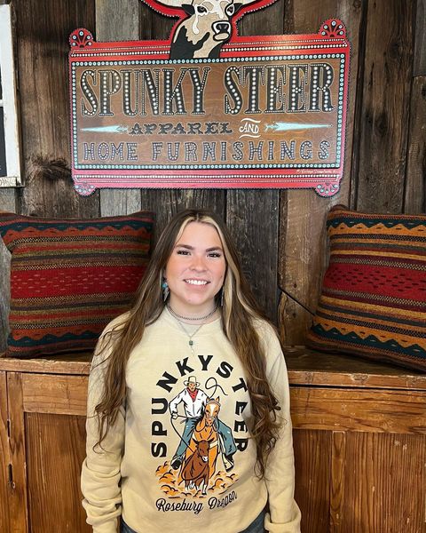 "Cowboy" Spunky Steer Crewneck Sweatshirt