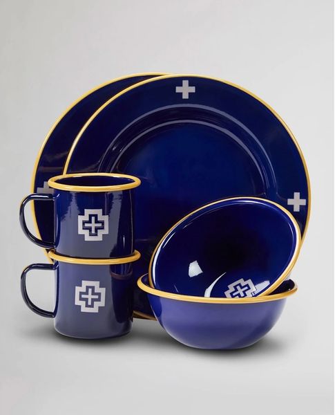 Pendleton Camp Enamelware Set (Navy)